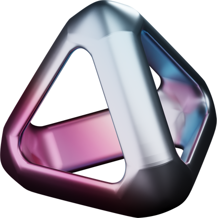 Triangle Abstract Shape 3d Holographic