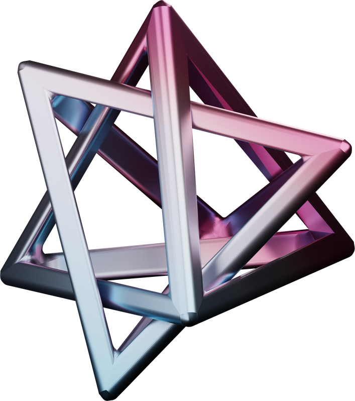 Star Abstract Shape 3d Holographic